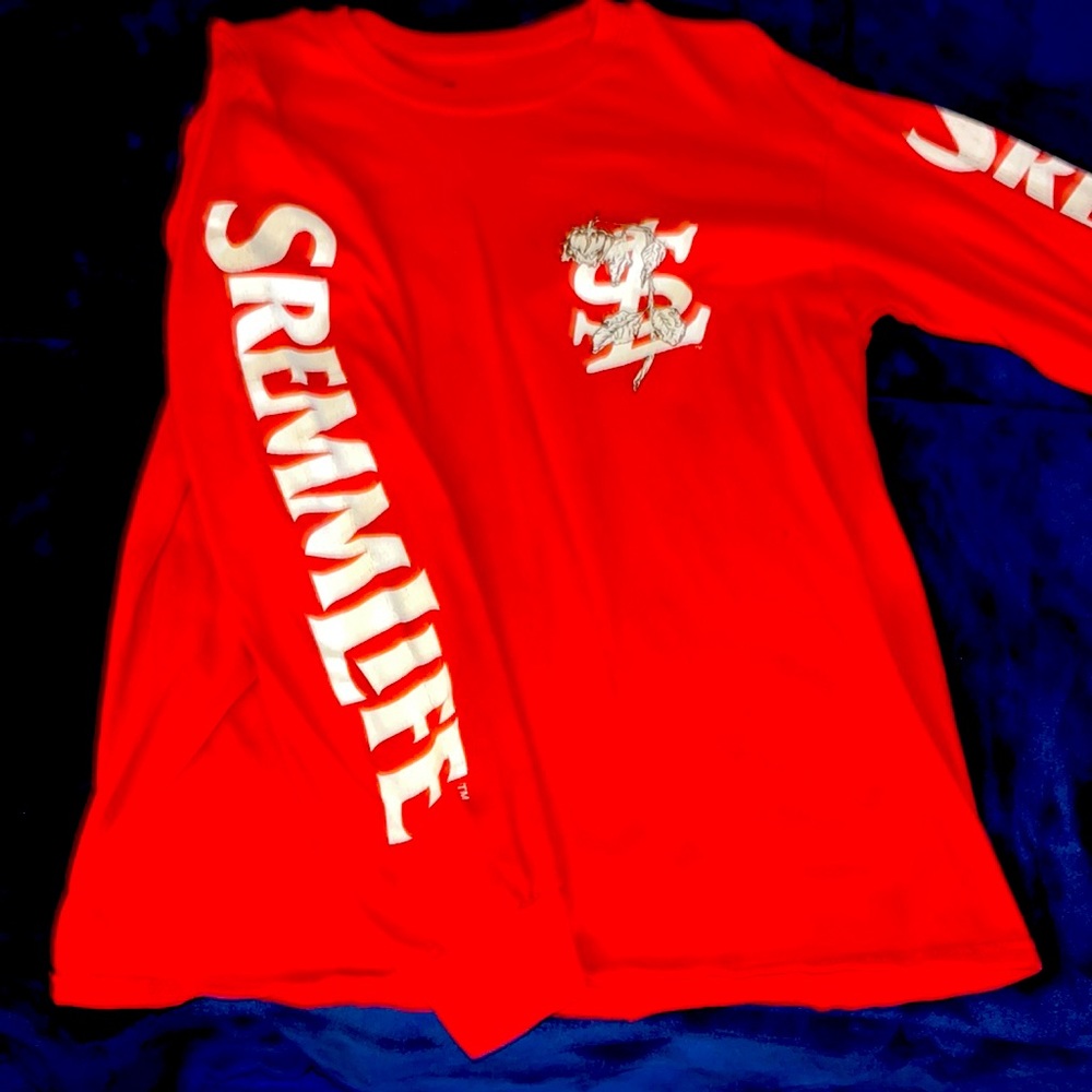 Sremmlife Long Sleeve Red Tee Shirt